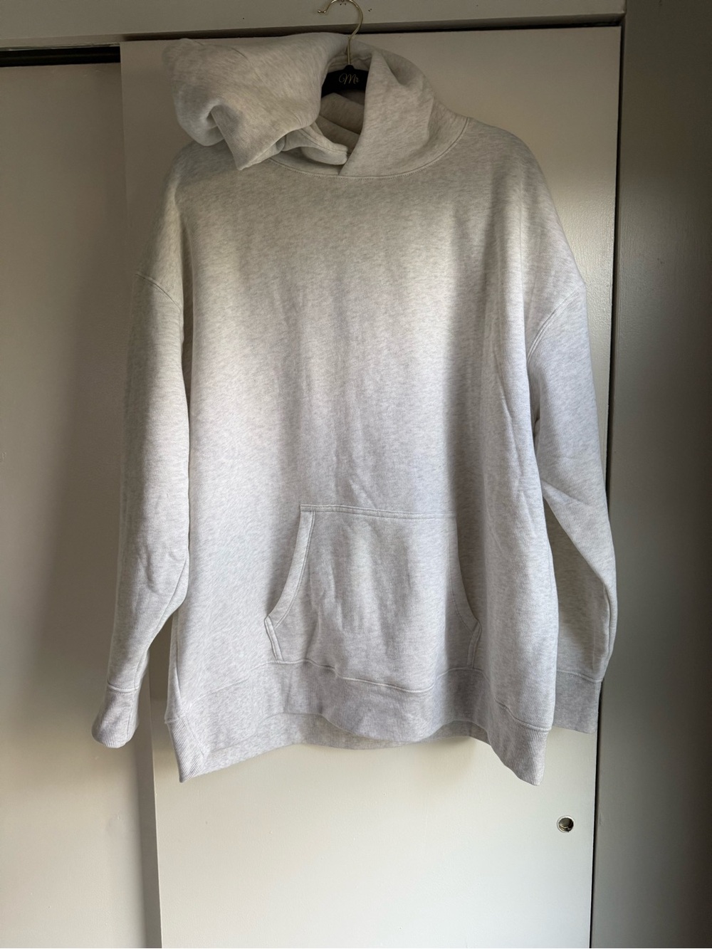 wild fable Light Gray Oversized Hoodie Sweatshirt